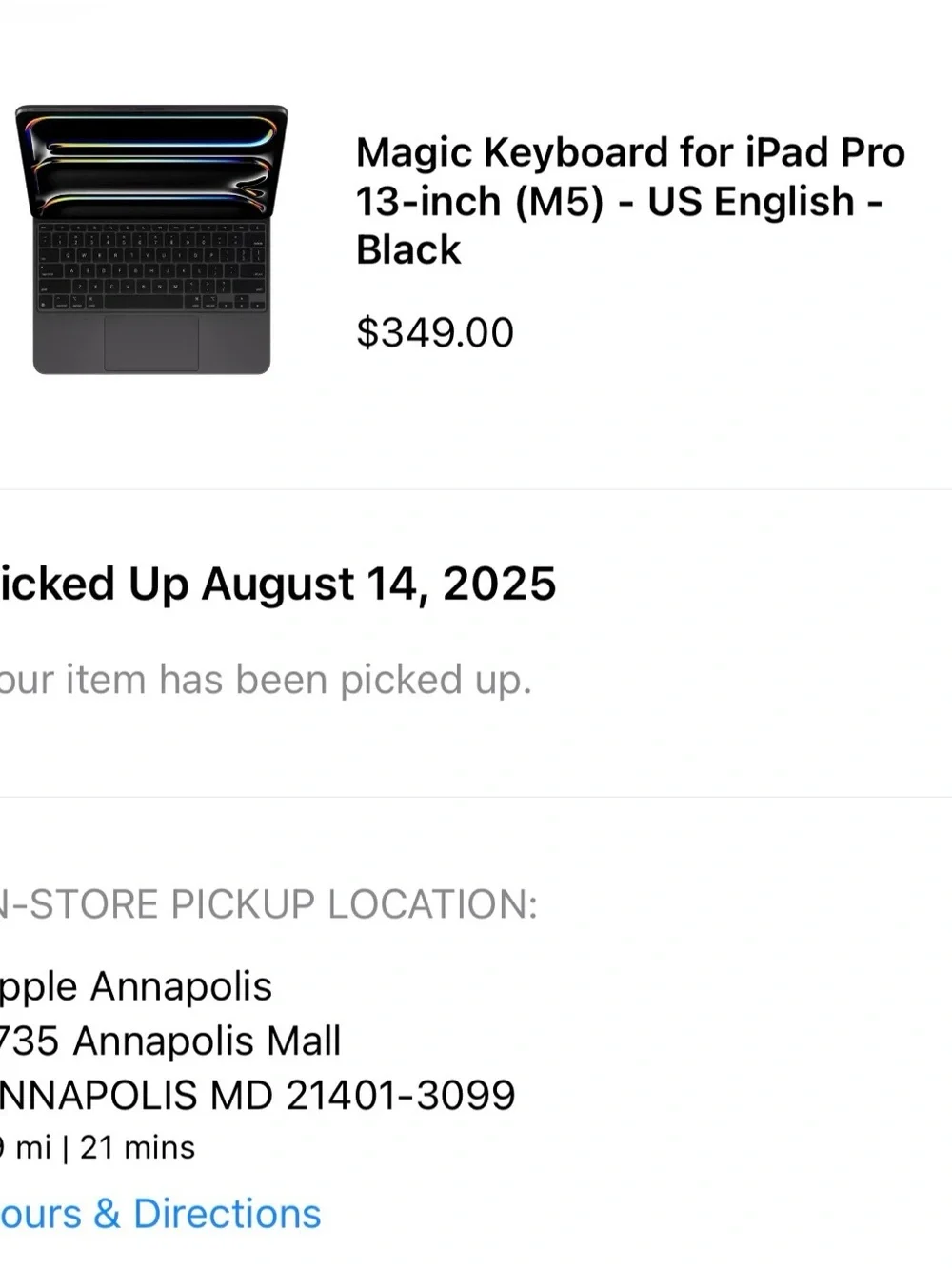 Apple iPad Magic Keyboard - Black